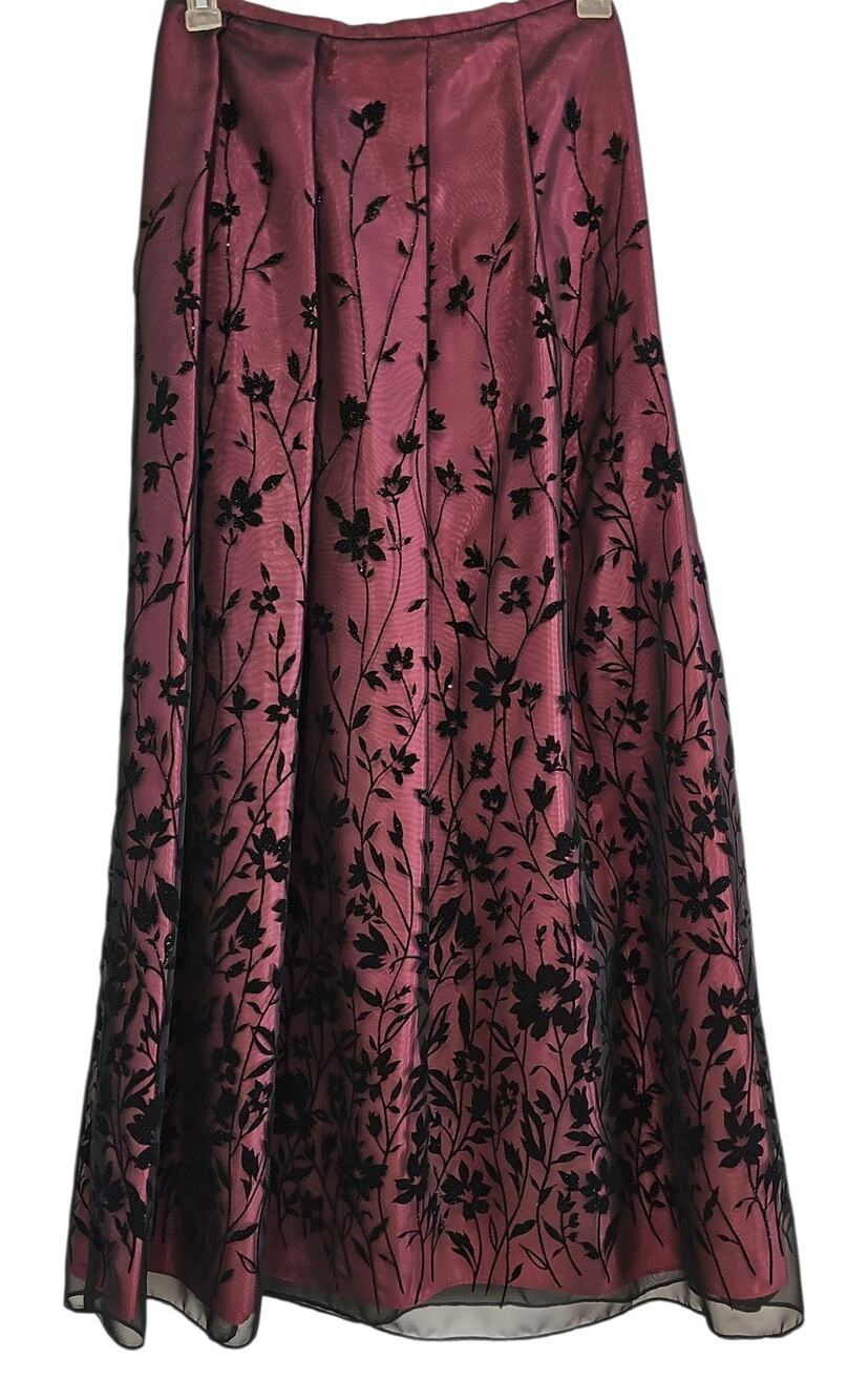 Night Way Collections Y2K Whimsygoth Maxi Skirt Womens 12 Dark Romantic